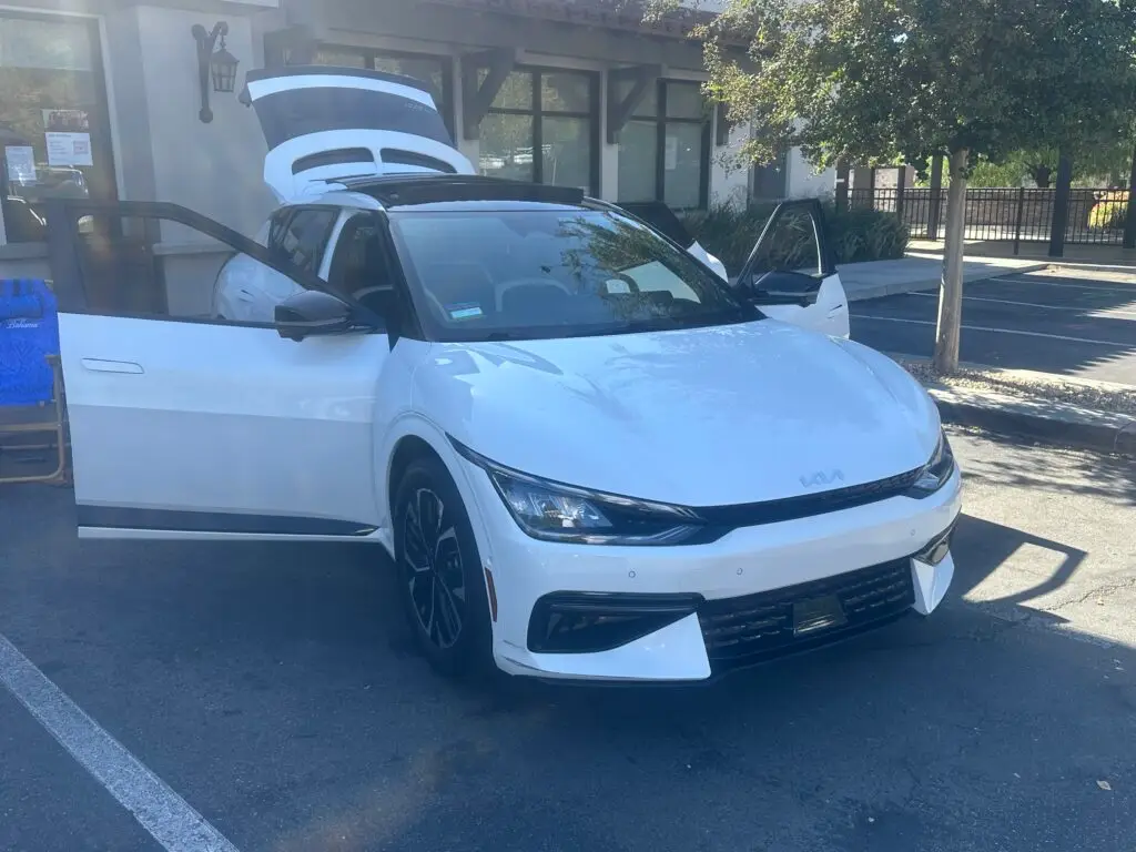 Kia EV 6 opened up